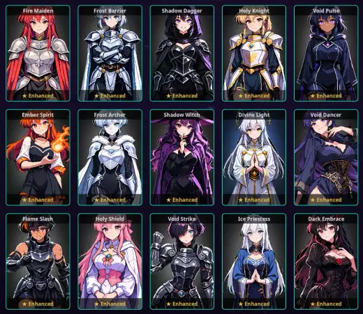 Fusing duplicates to level up a card