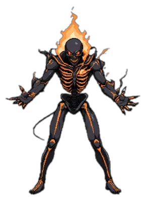 Flame Wraith — Soul Strip Enemies
