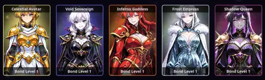 Legendary cards: one per element